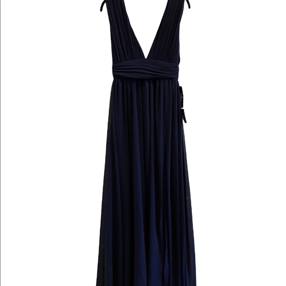 NTW Heavenly Hues Navy Blue Maxi Dress Small - Picture 3 of 7